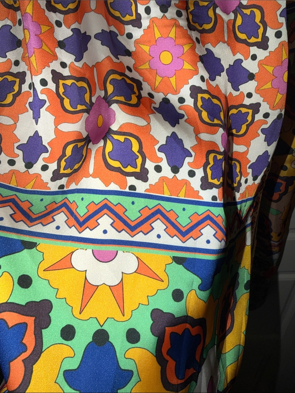 Zara Vibrant Multicolor Floral Tie-Waist Maxi Dress - Picture 11 of 13